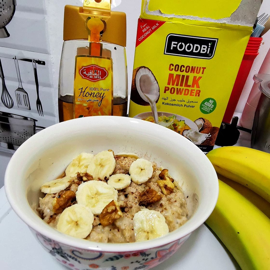 Walnut and Banana oats