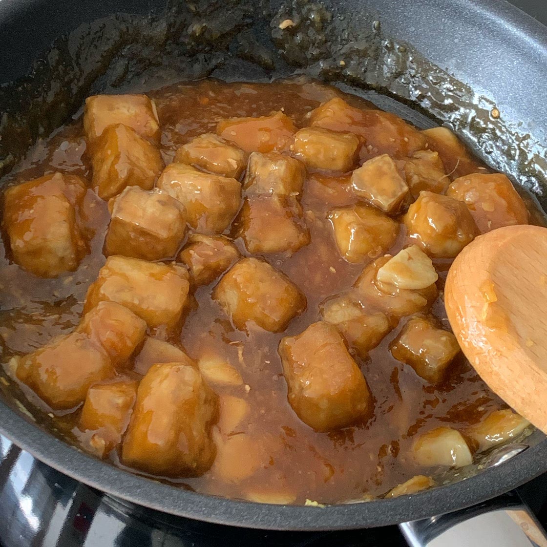 Sticky Lemon Tofu