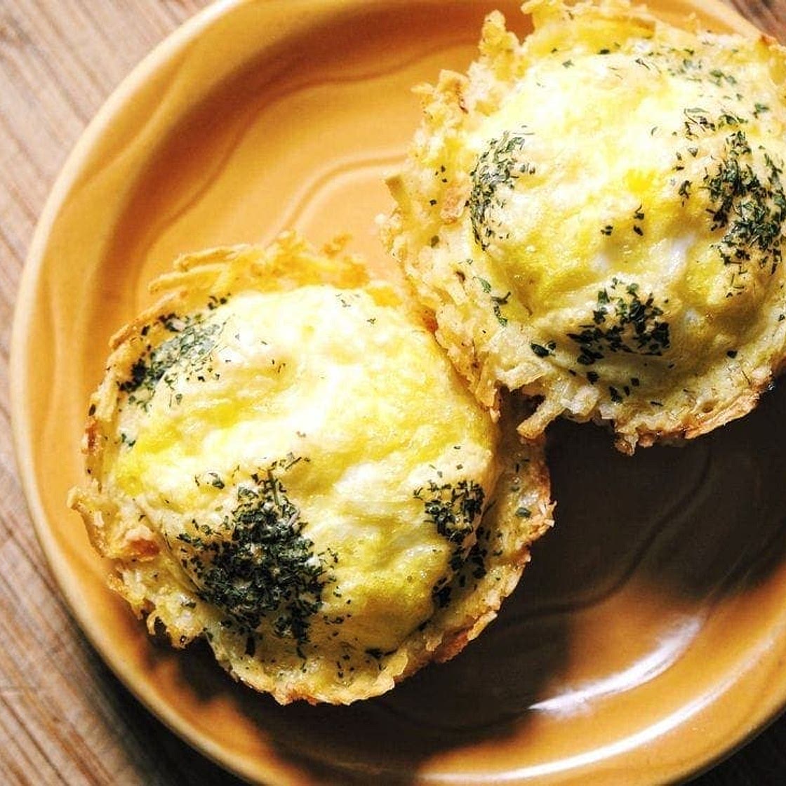 Hash Brown Egg Nests