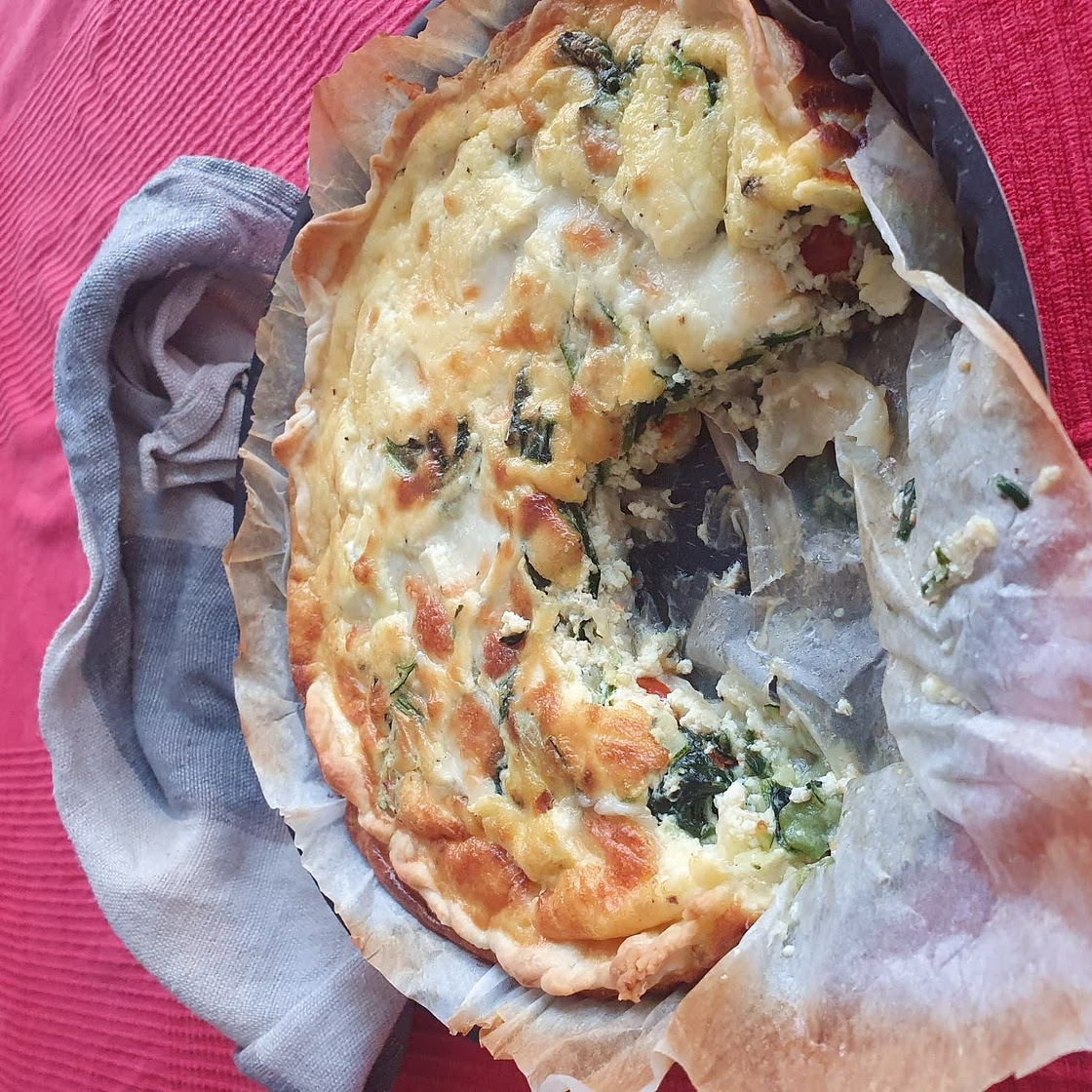 Quiche pour soirée d'été