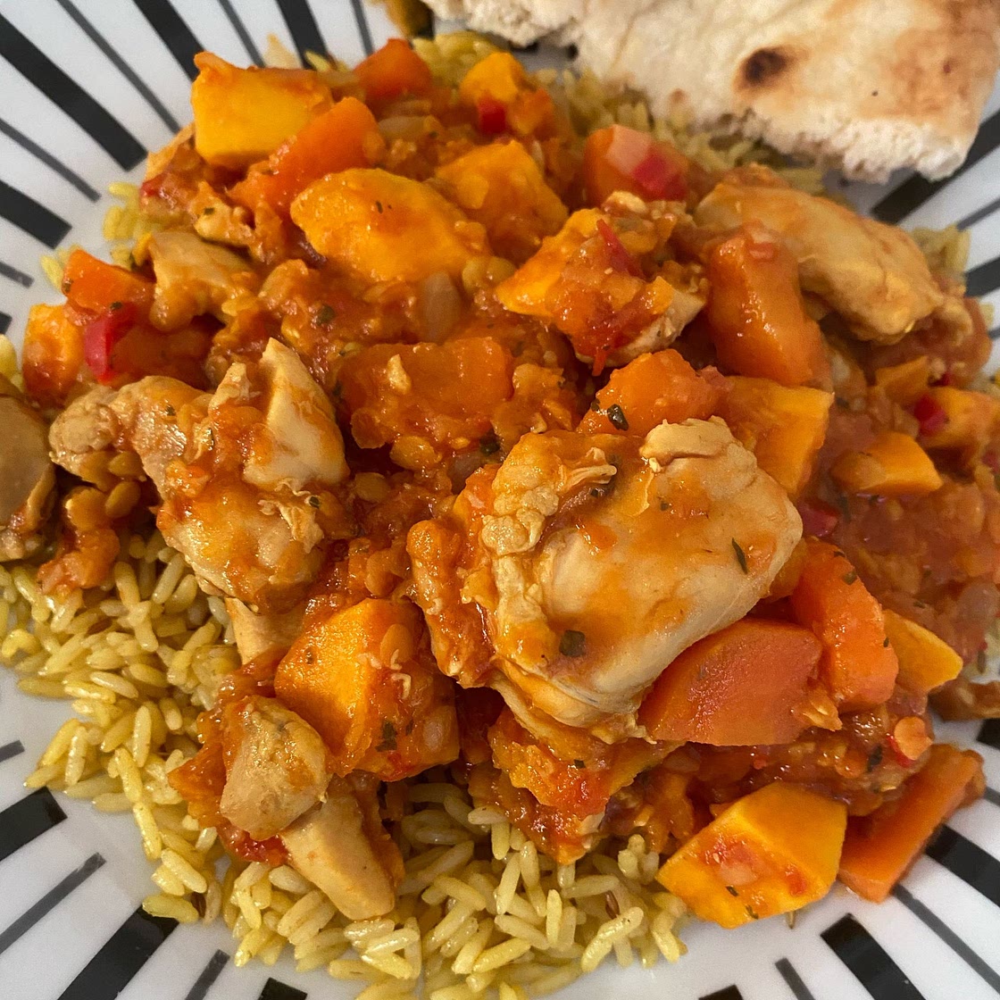 Syn Free Chicken, Sweet Potato and Lentil Curry (Stove Top and Instant Pot)