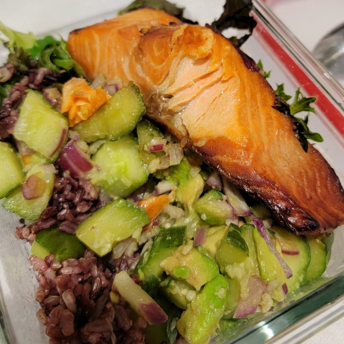 Maple Glazed Air Fryer Salmon