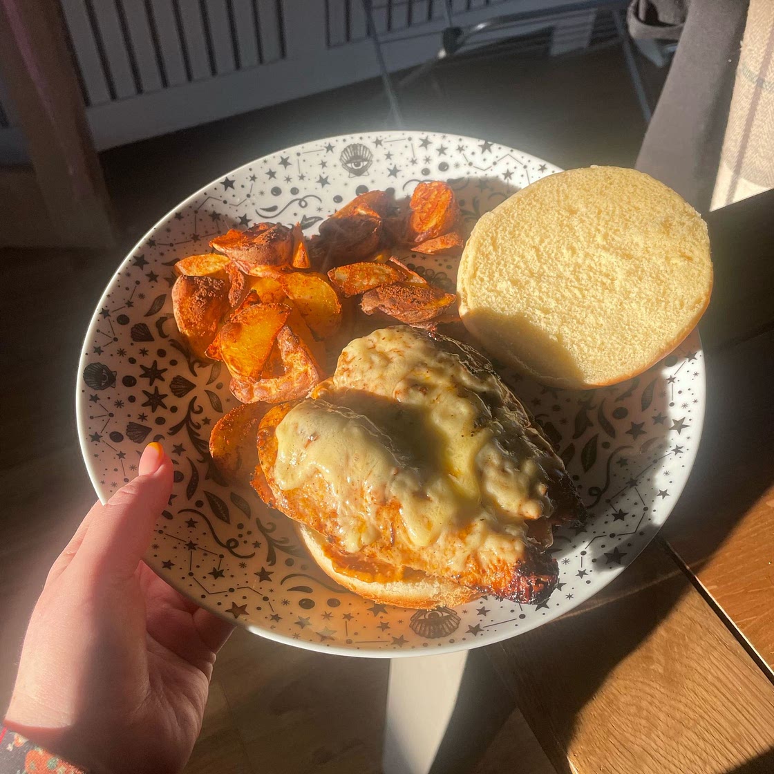 Mexican chicken burger