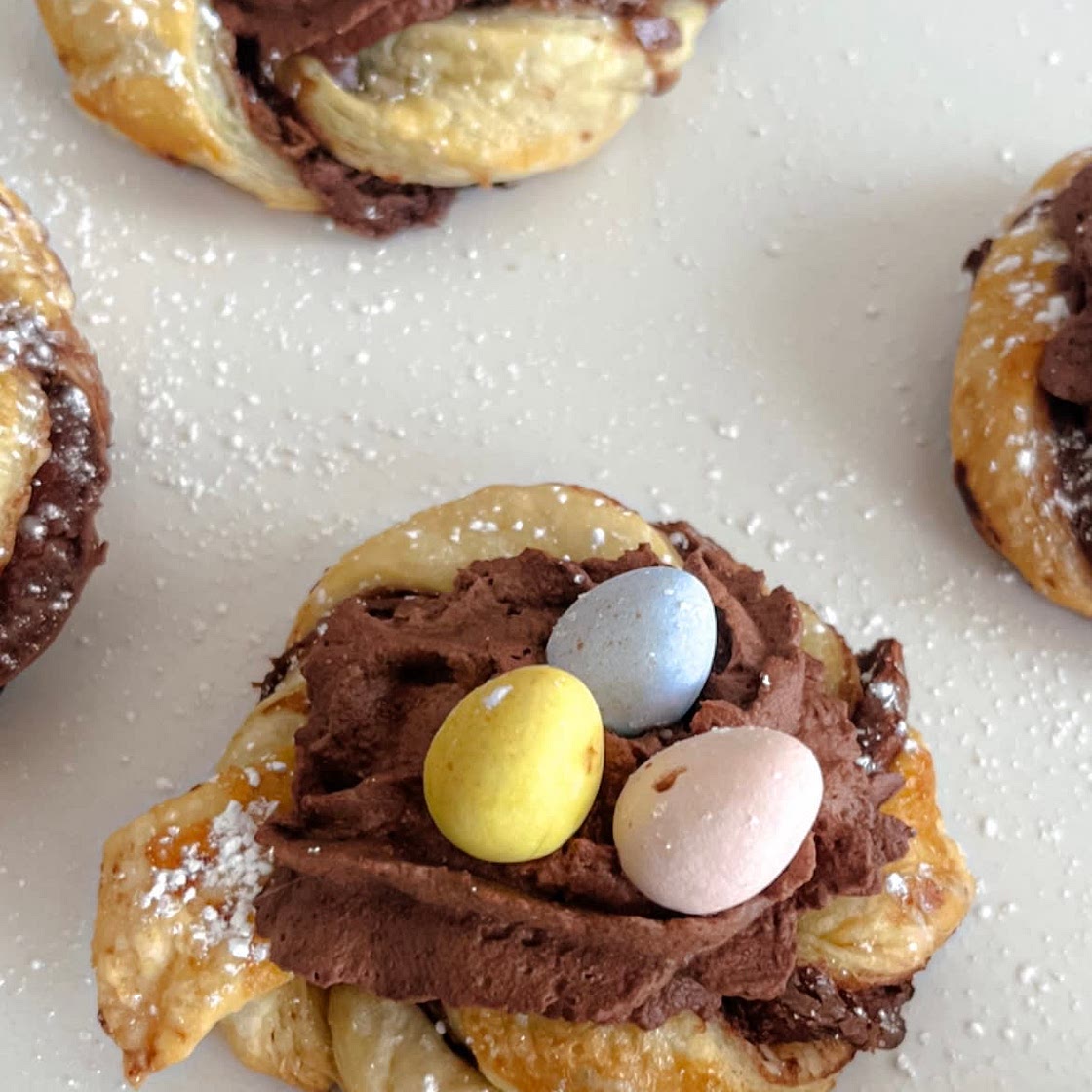 Puff Pastry Easter Nests 