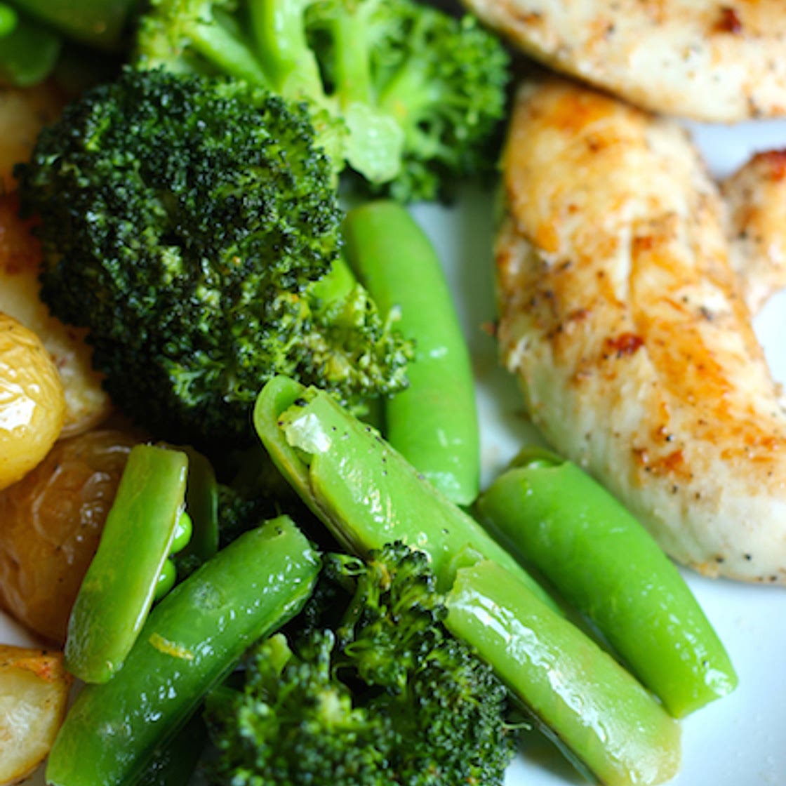 Lemon Broccoli and Peas