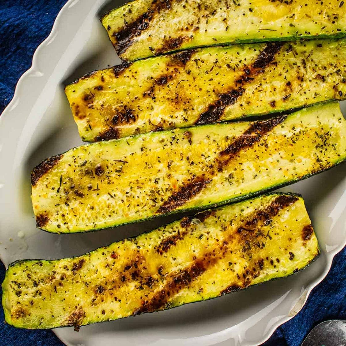 Easy Grilled Italian Zucchini