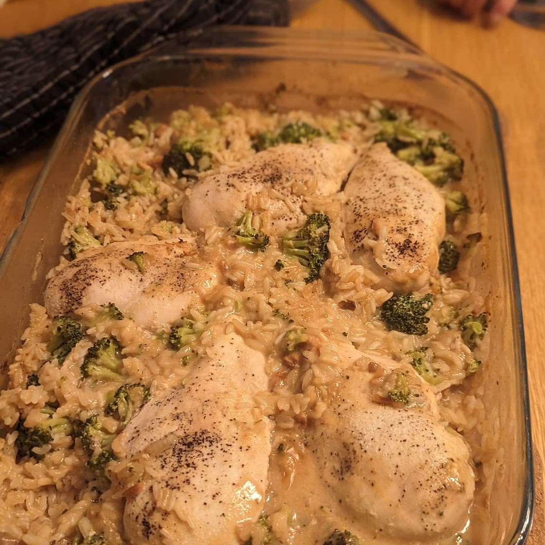 No Peek Chicken and Rice Casserole