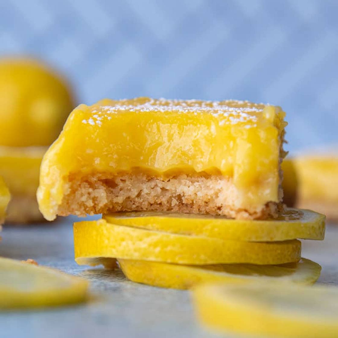 Fresh Gluten-Free Lemon Bars with Shortbread