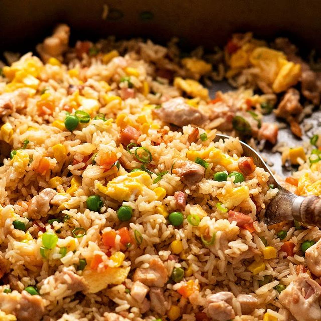Magic Baked Chicken Fried Rice Recipe: oven and slow cooker option