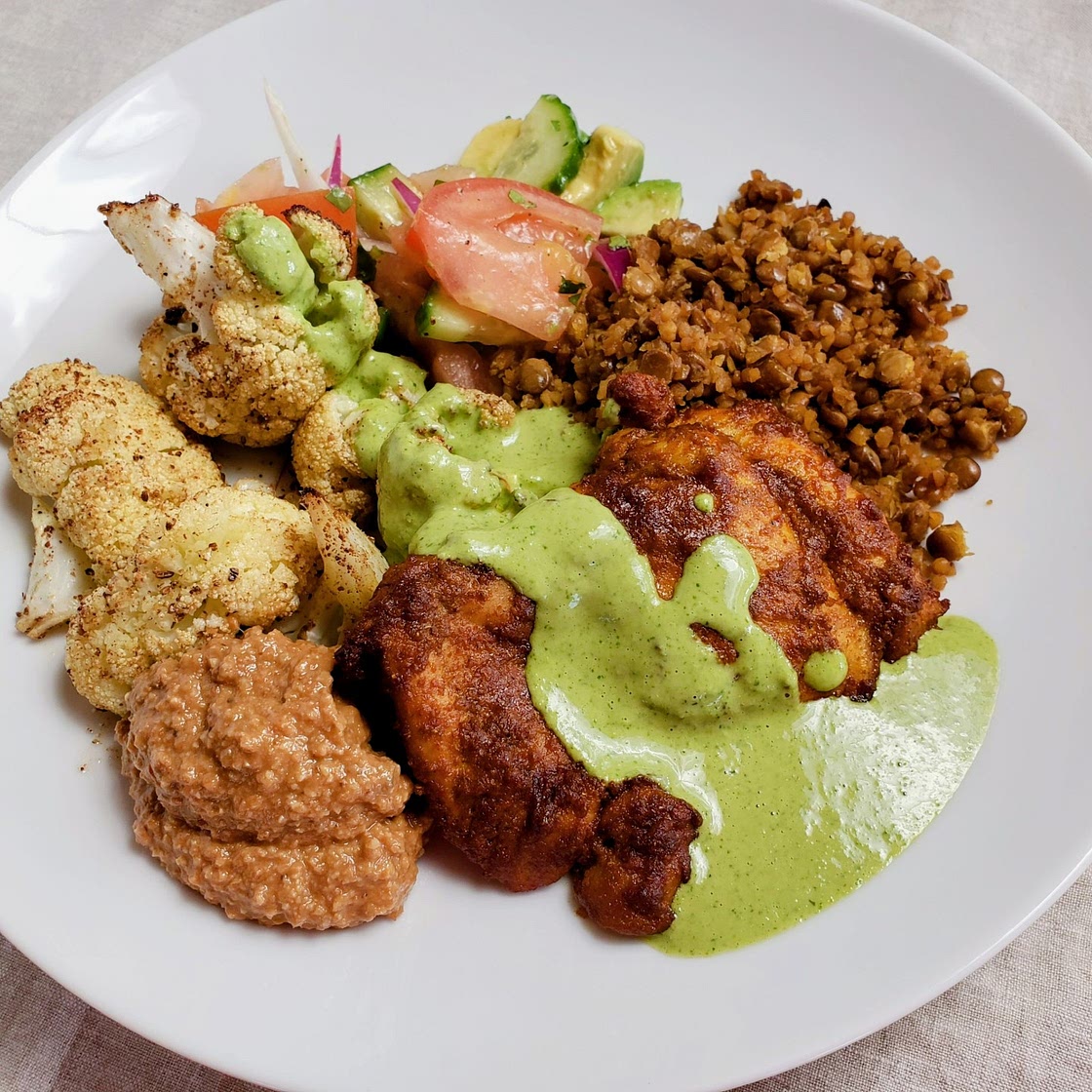 Oven roasted chicken shawarma