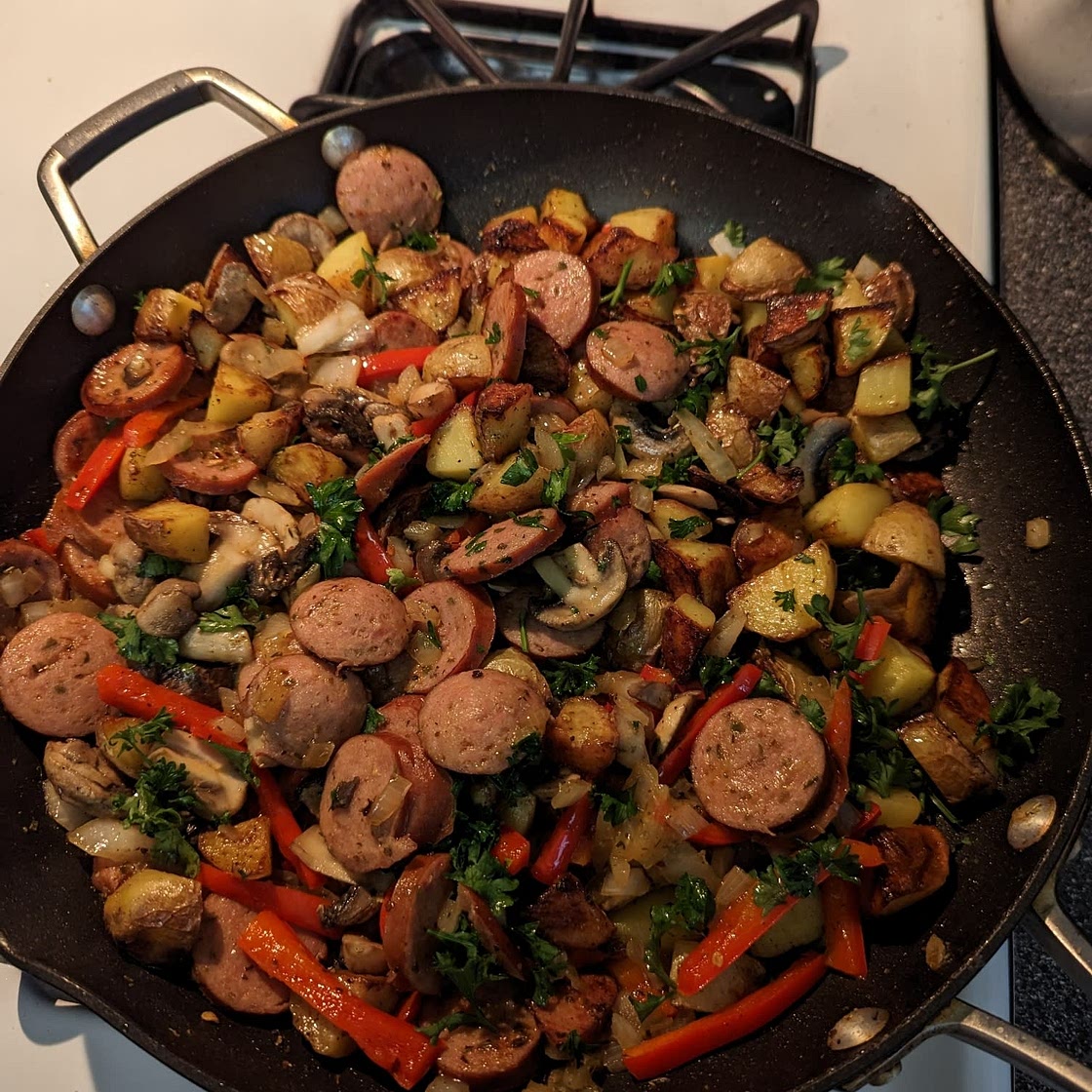 20-Minute Smoked Sausage and Potato Skillet