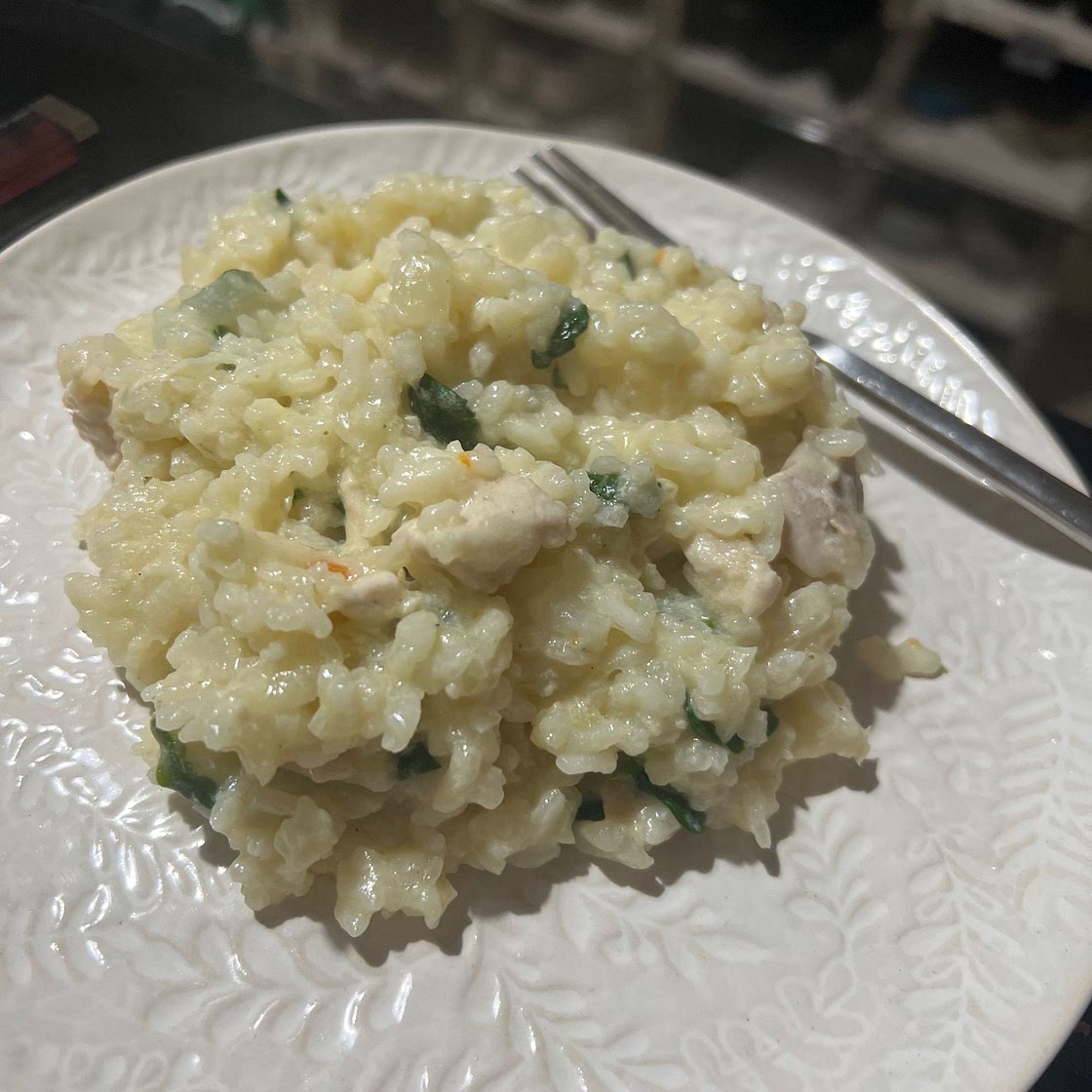 Creamy Spinach Parmesan Orzo