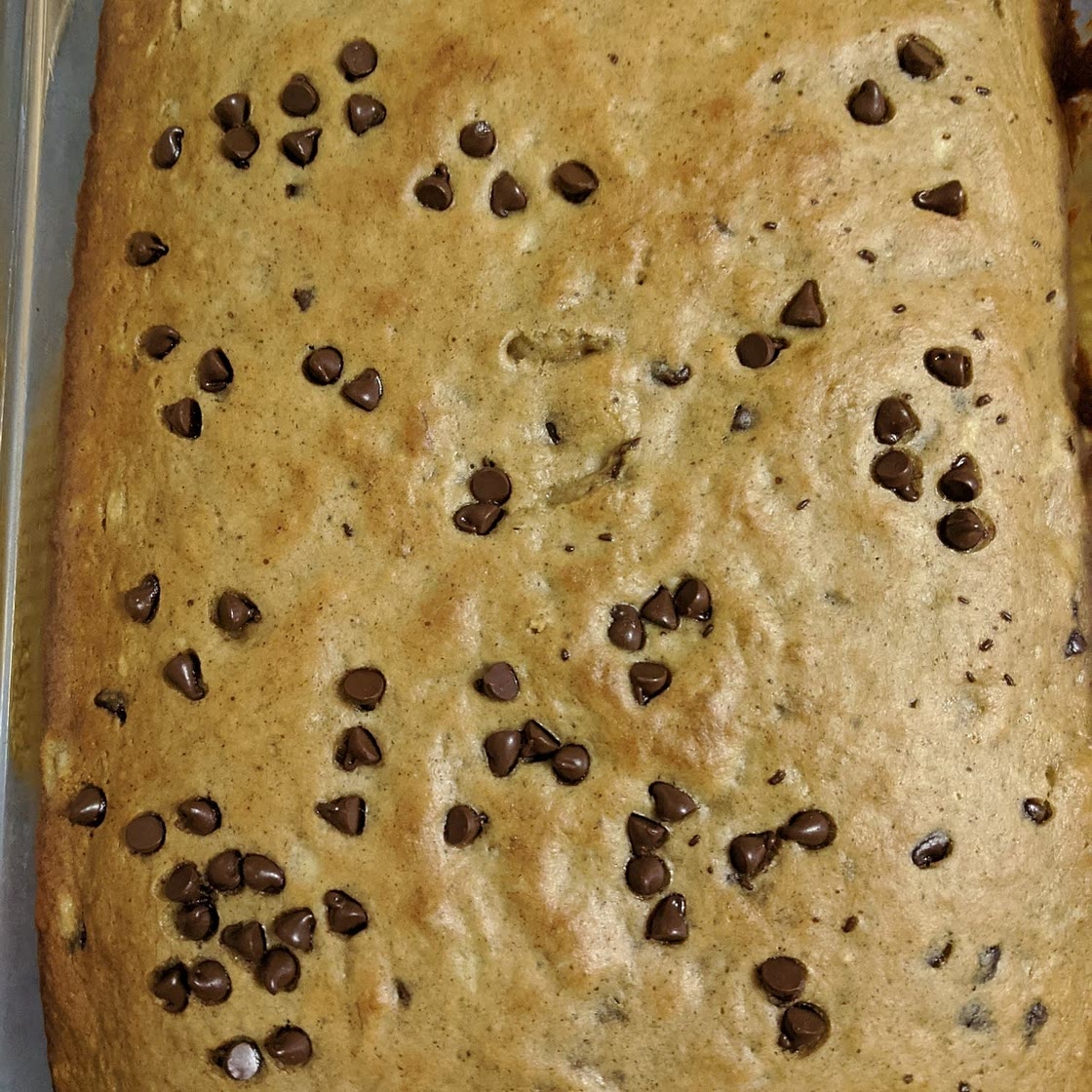 CHOCOLATE CHIP BANANA BARS