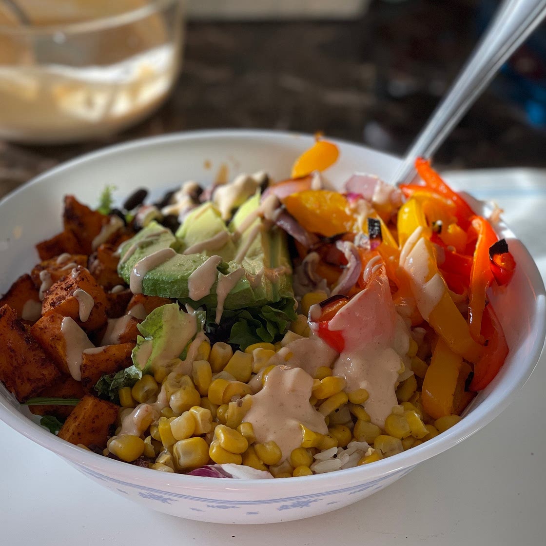 Vegan Sweet Potato Burrito Bowl