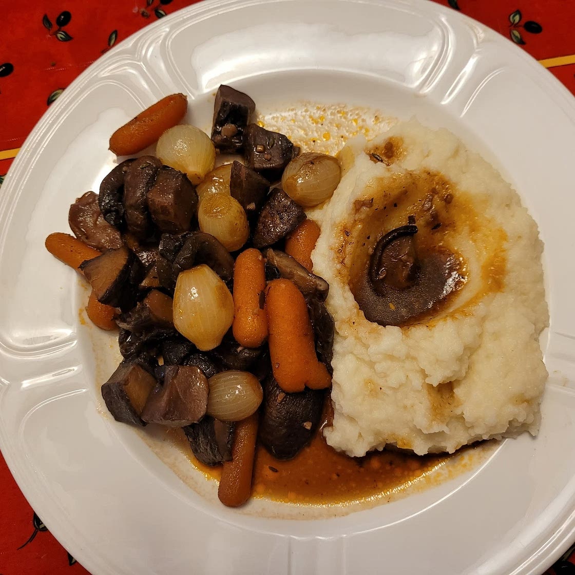 Mushroom bourguignon