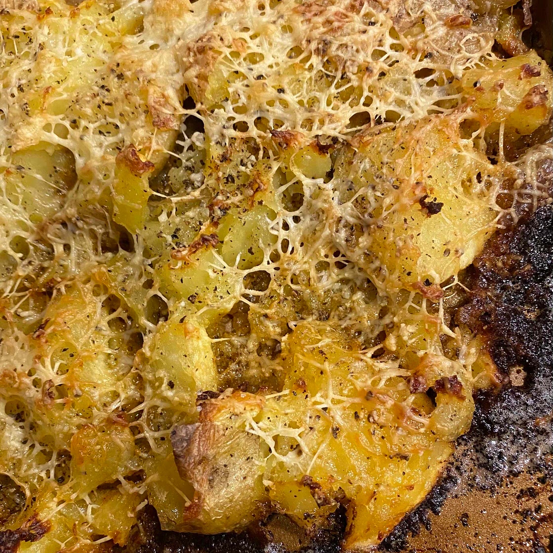 Garlic Smashed Potatoes