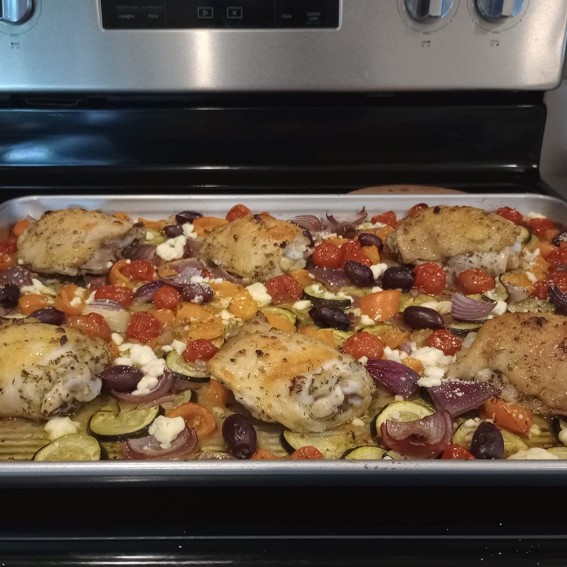 Greek Sheet Pan Chicken Dinner