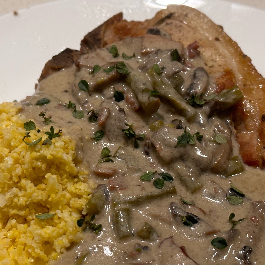 Instant Pot Keto Smothered Pork Chops