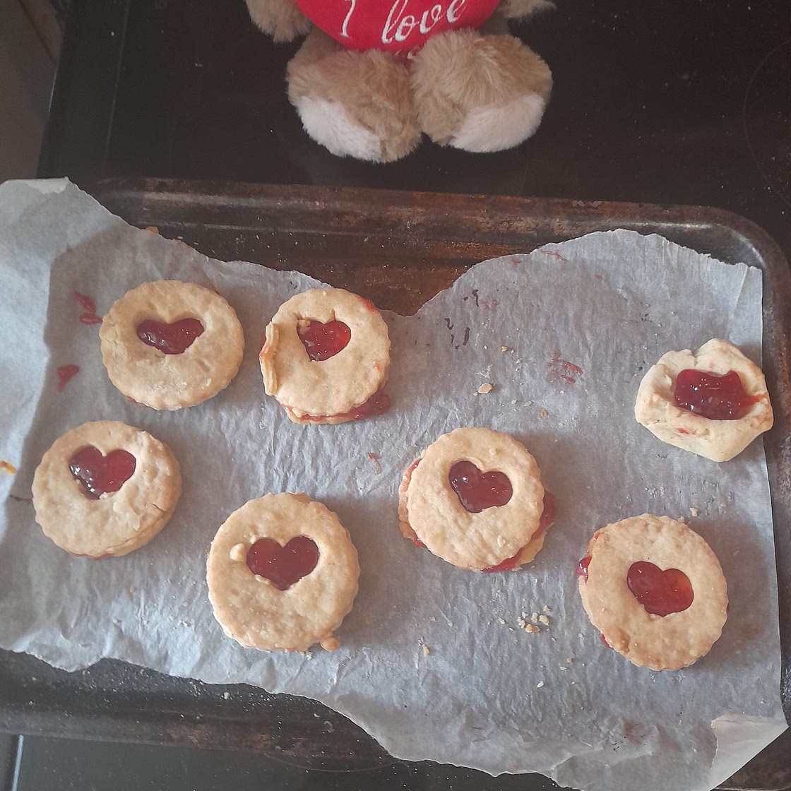 Vegan gluten free jammy dogers