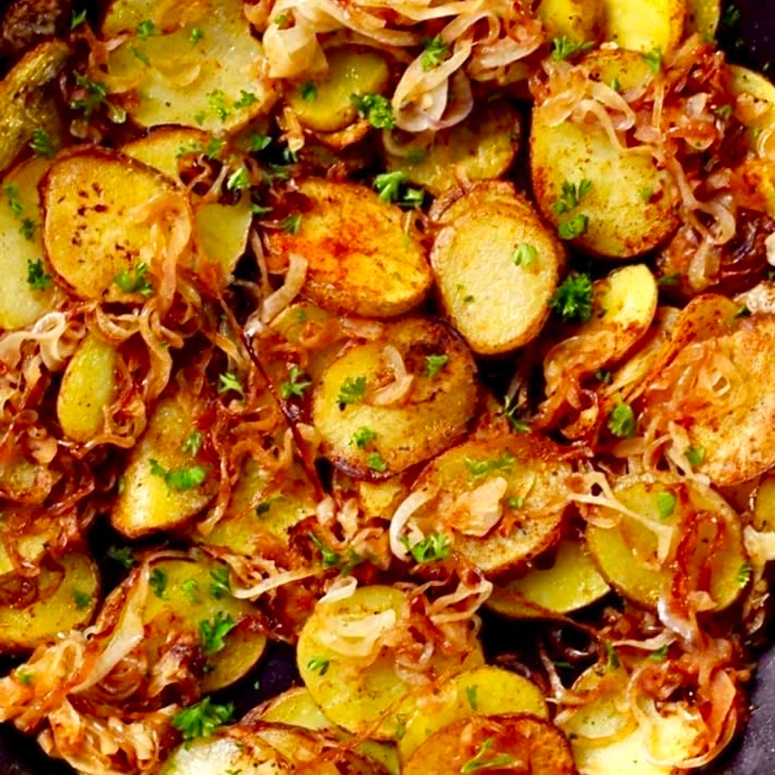 Onion & Potato Vegan Skillet