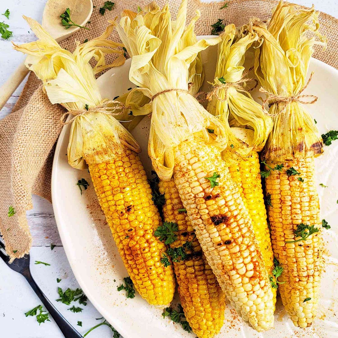Spicy Grilled Corn on the Cob