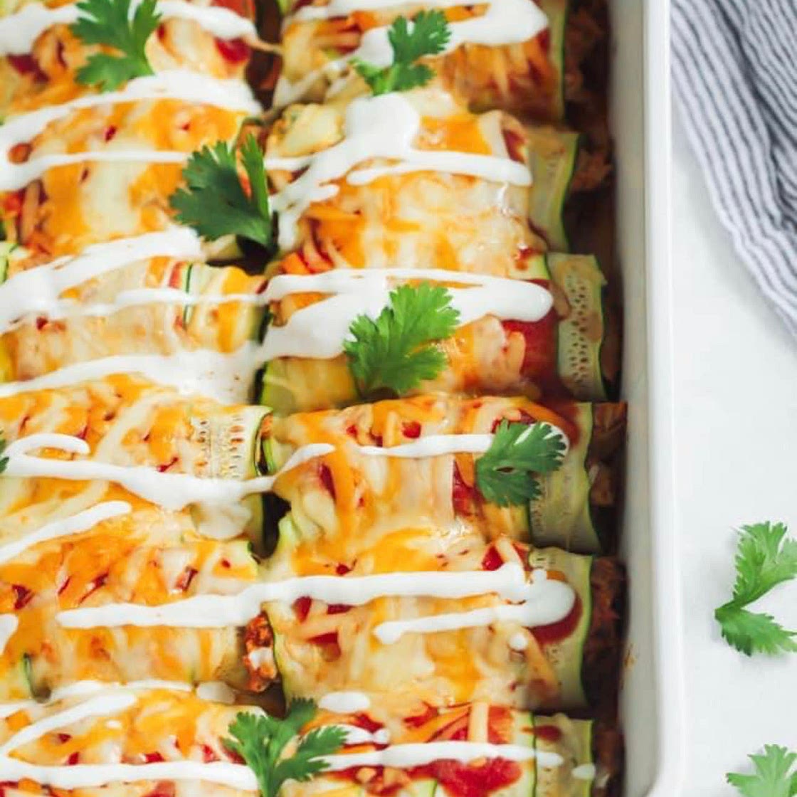 ZUCCHINI CHICKEN ENCHILADAS