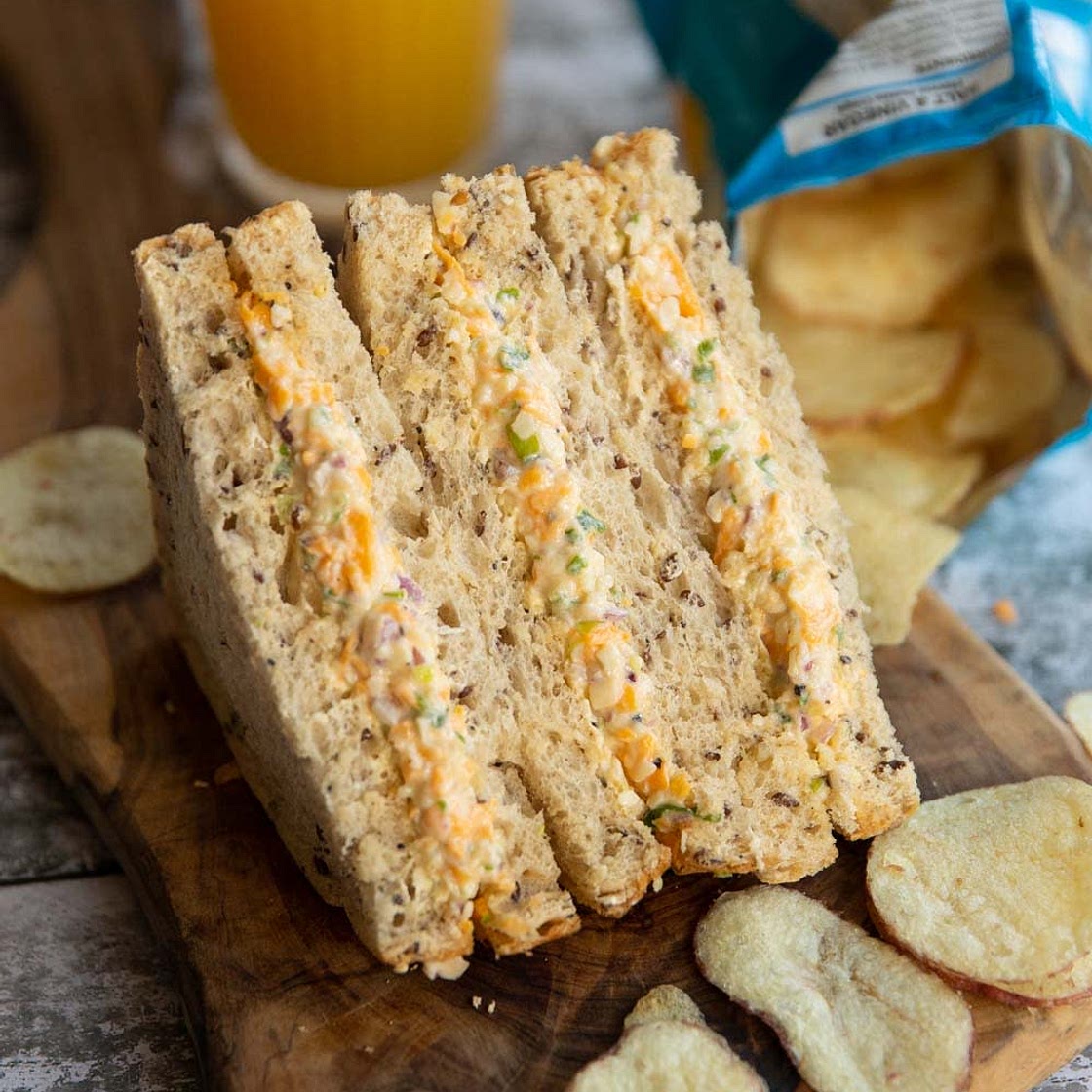Authors CC Cheese and onion sandwiches