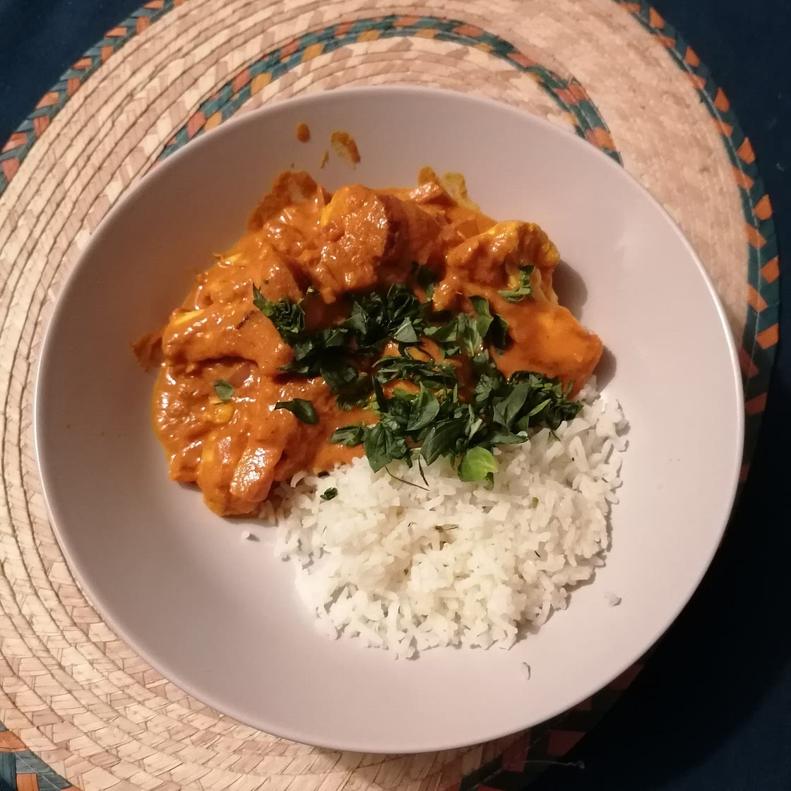 Butter chicken chou fleur