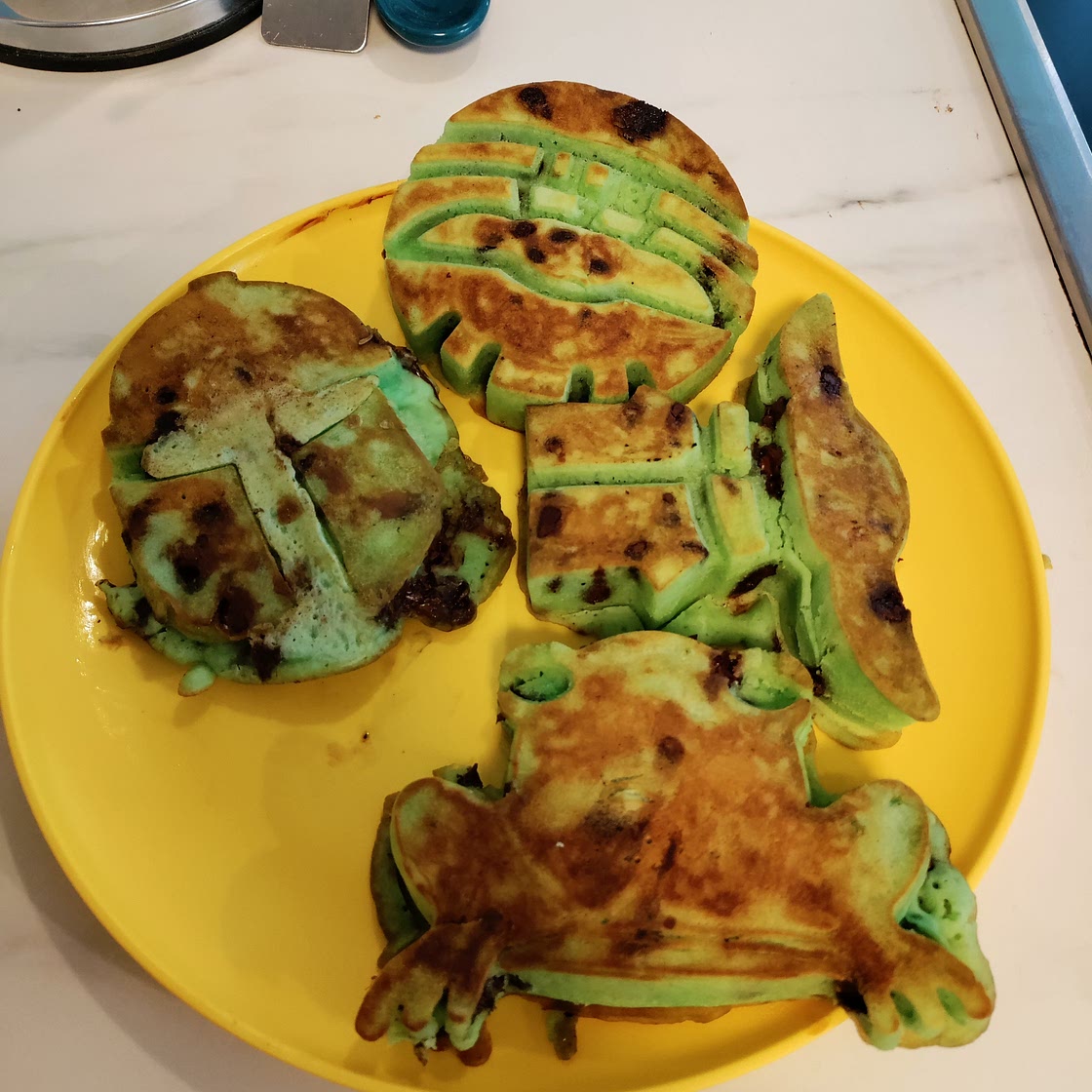 Disney Star wars shaped pancakes.