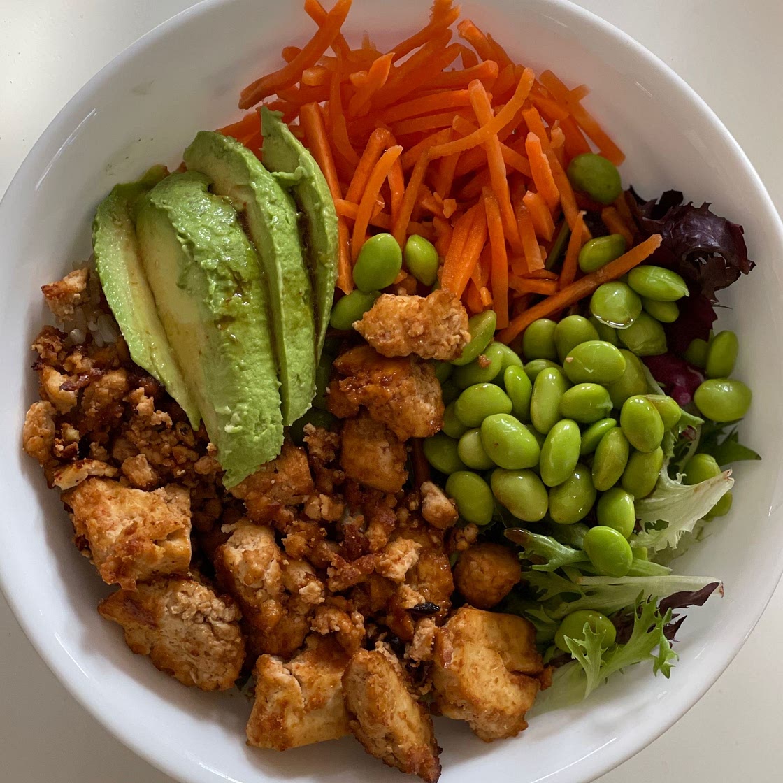 Sriracha Baked Tofu Rice Bowls