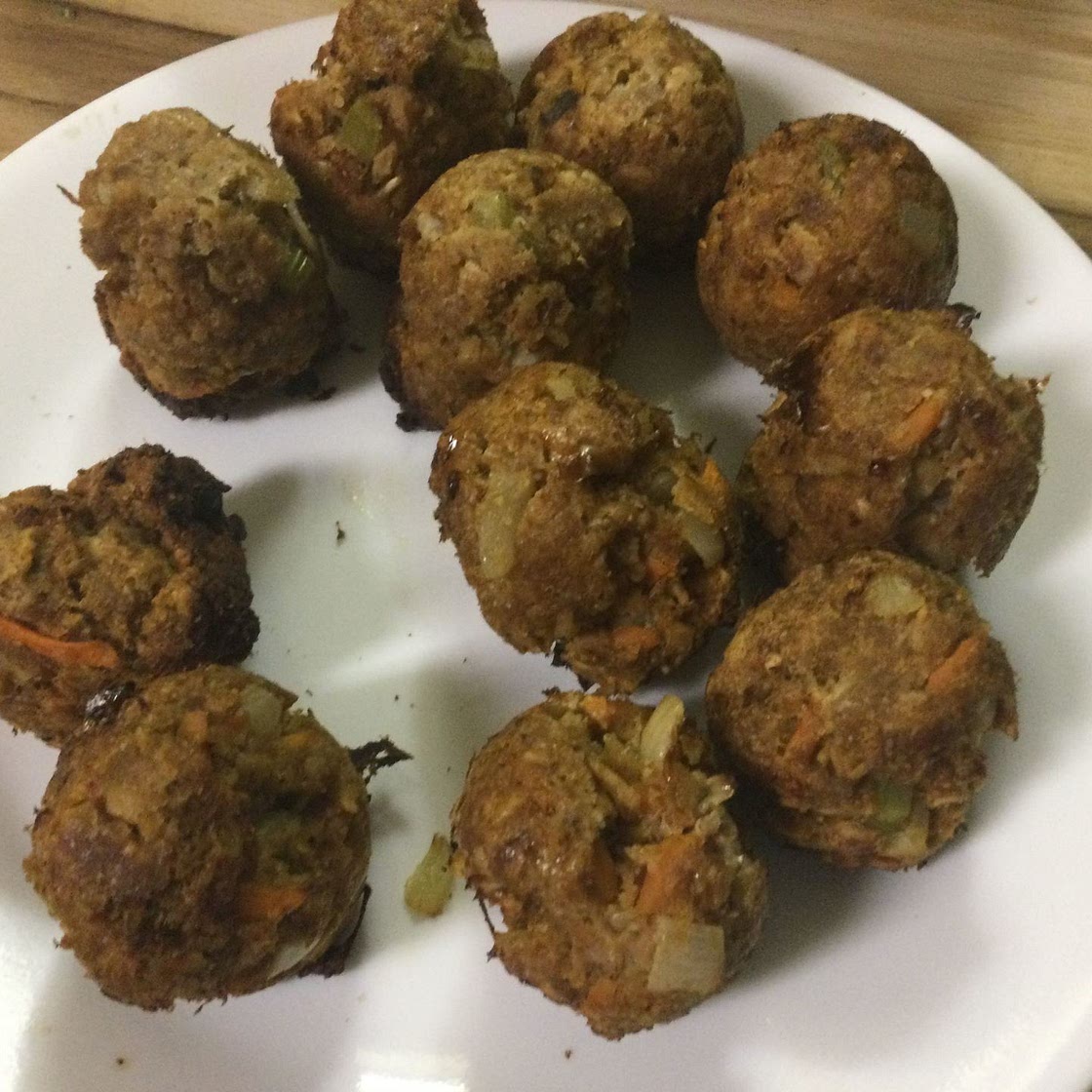 Beef Pork Sausage Meatball bites.