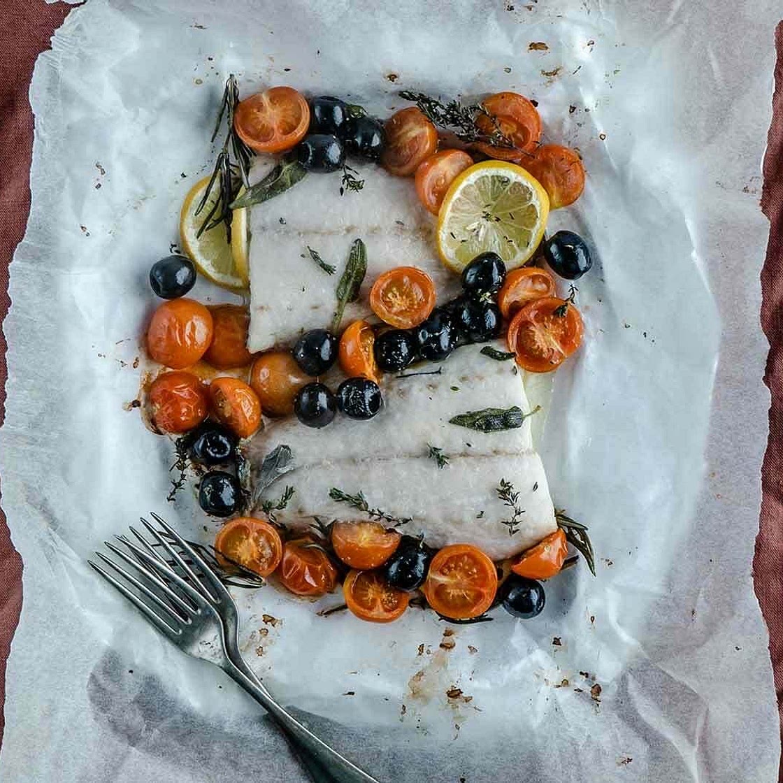 Sea bass en papillote