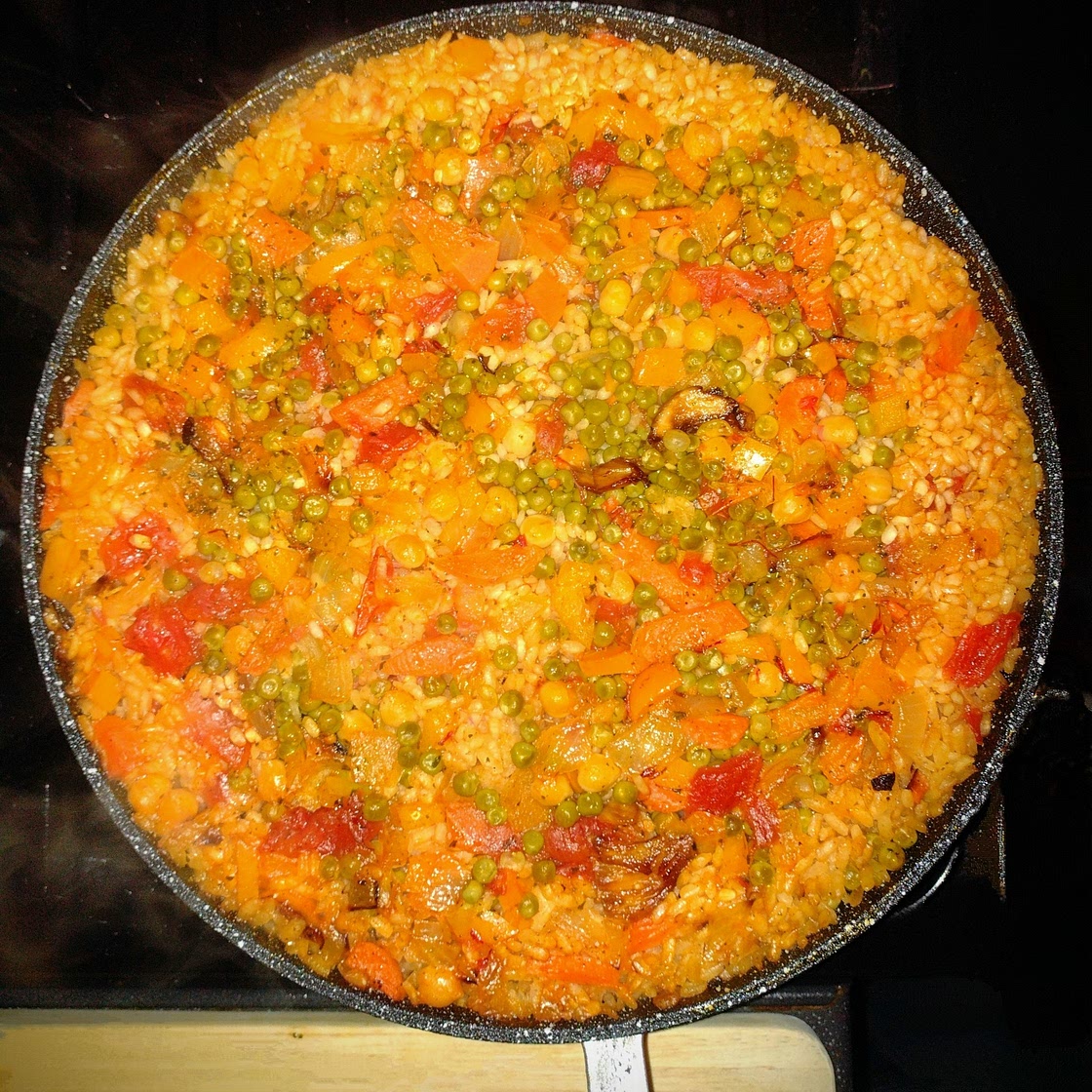 Paella vegana