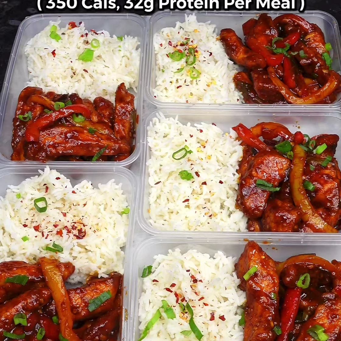 Crispy Sweet Chilli Chicken Meal Prep