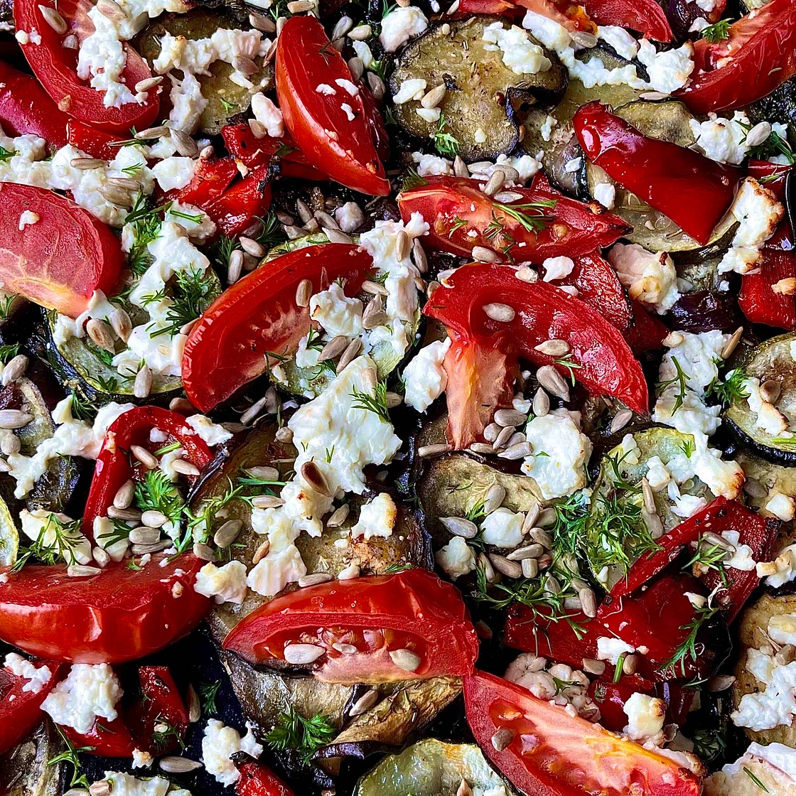 Veggie Feta Bake