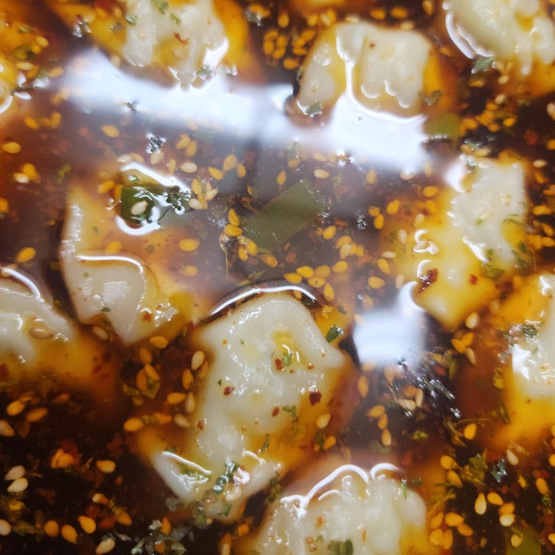Hot and Sour Dumplings