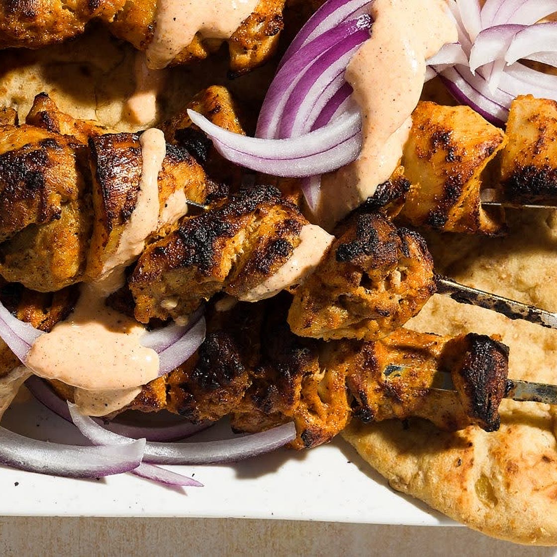 Tandoori-inspired Chicken Skewers