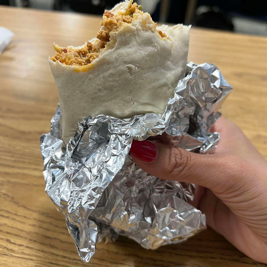 CHORIZO Y NOPALES BREAKFAST BURRITOS