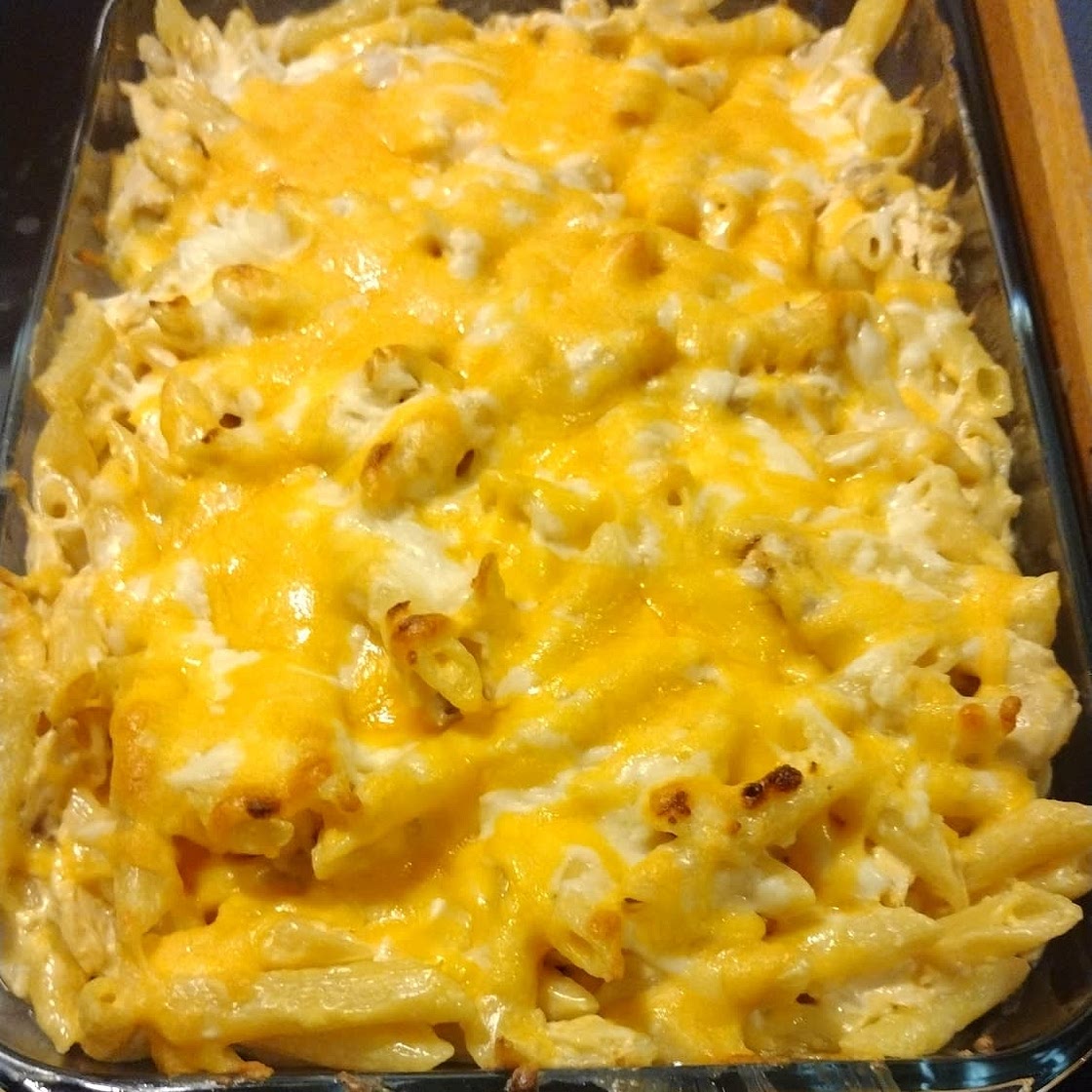 Buffalo Chicken Pasta Bake
