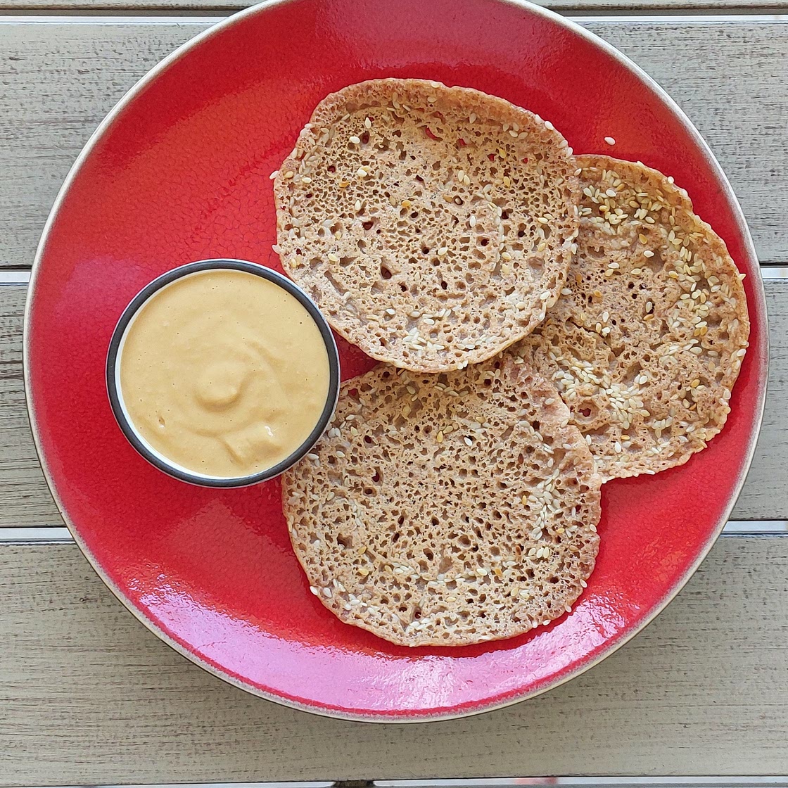 Roasted Sesame Seed Flatbreads