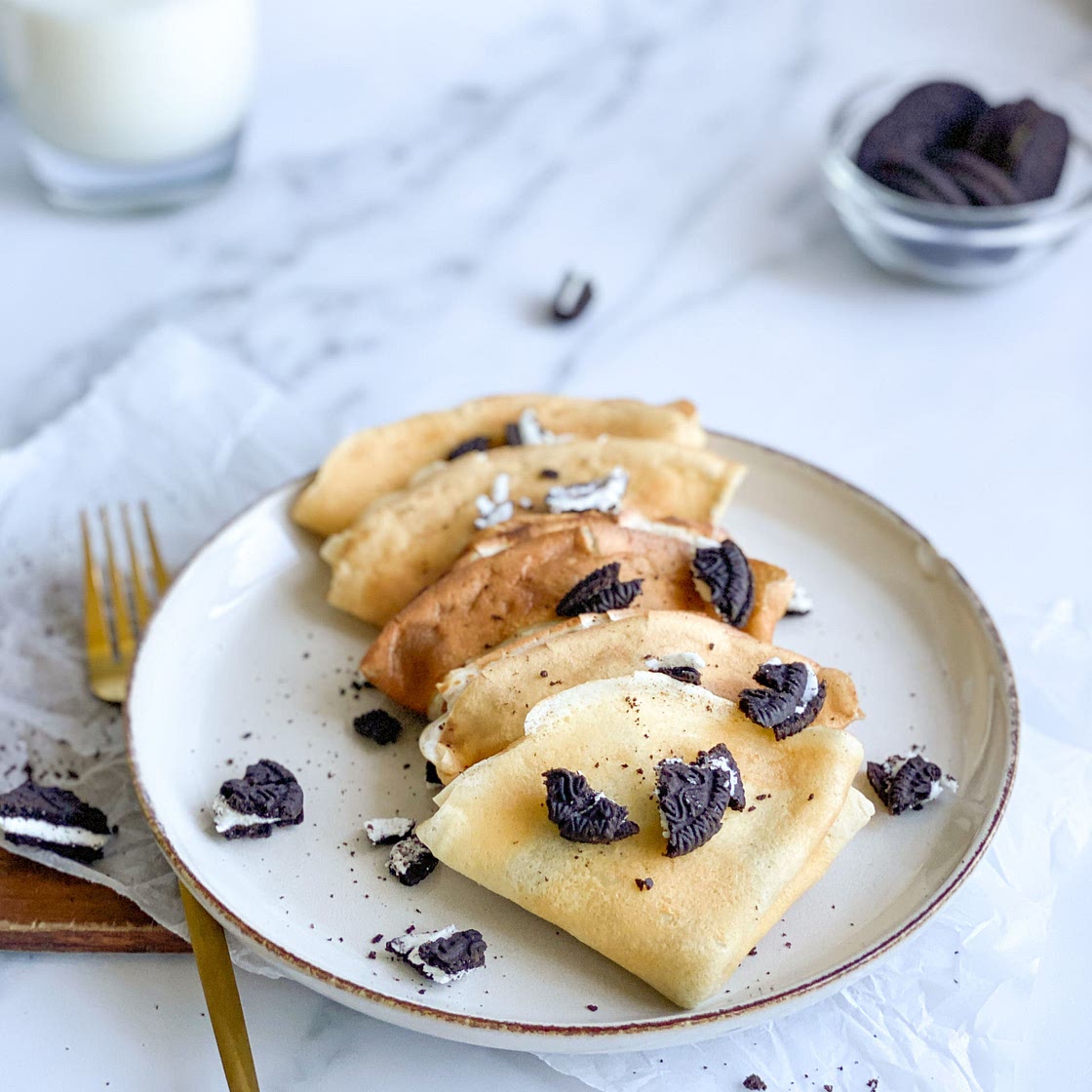 270 Calorie Oreo Crepes 