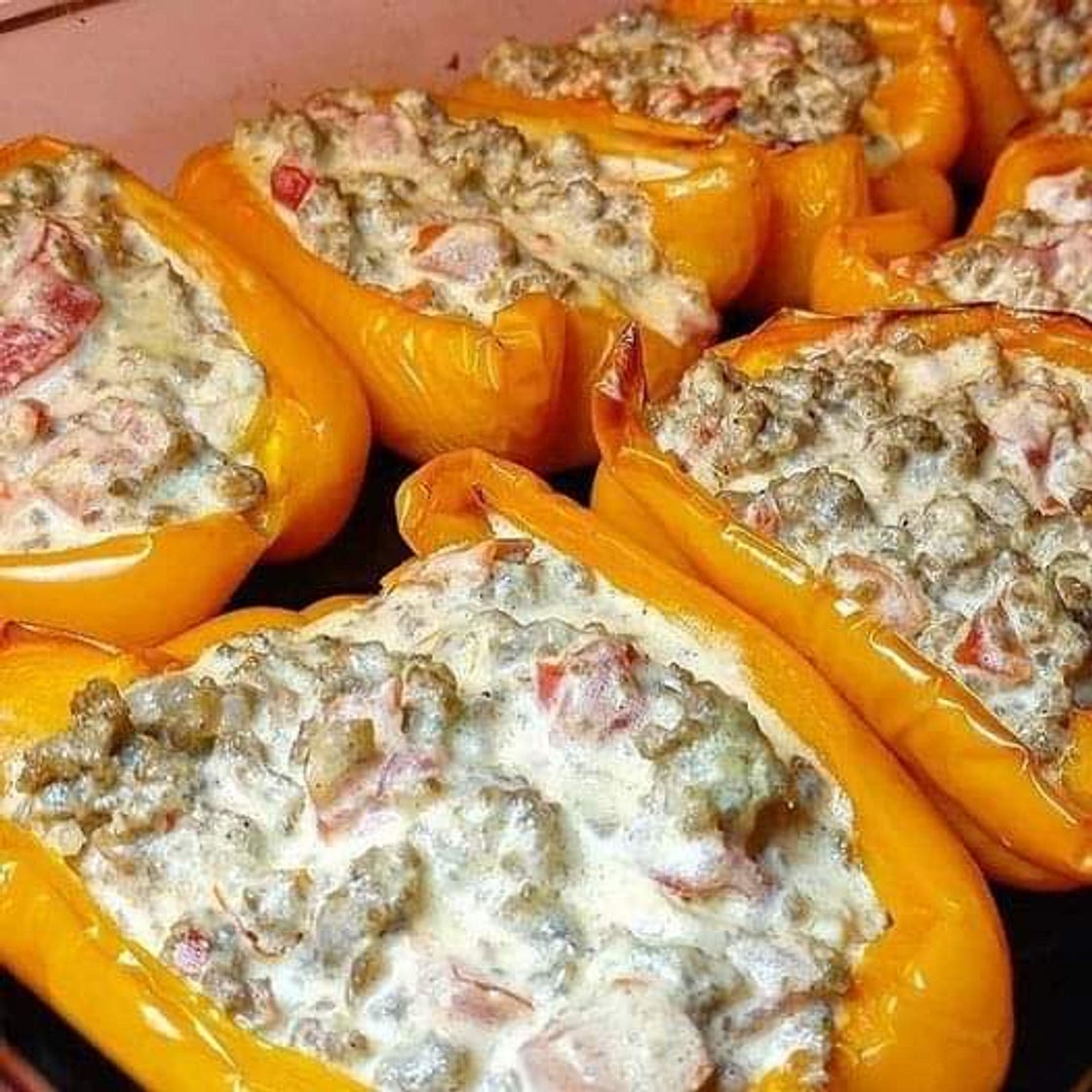 Cream cheese stuffed peppers