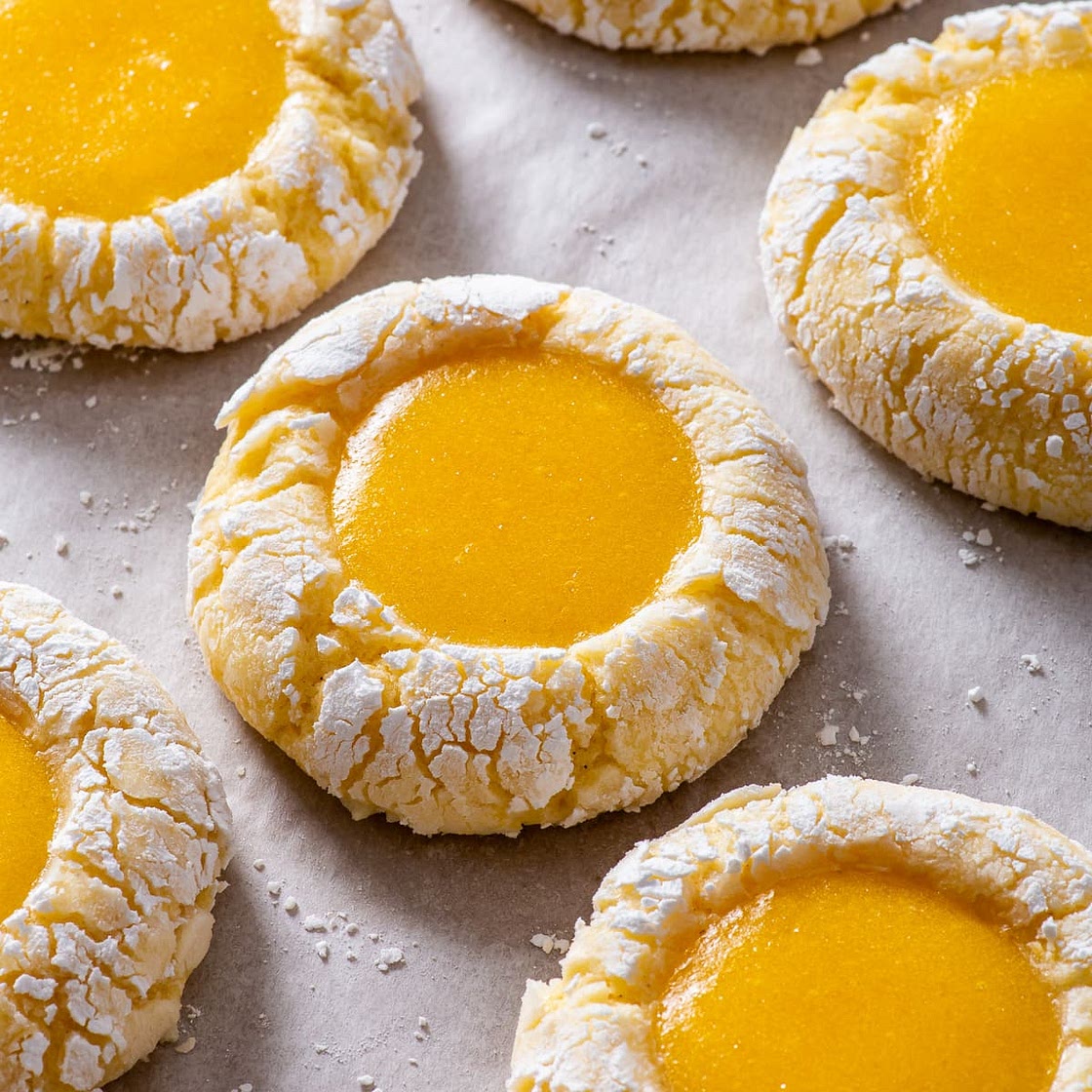 Gluten Free Lemon Curd Cookies