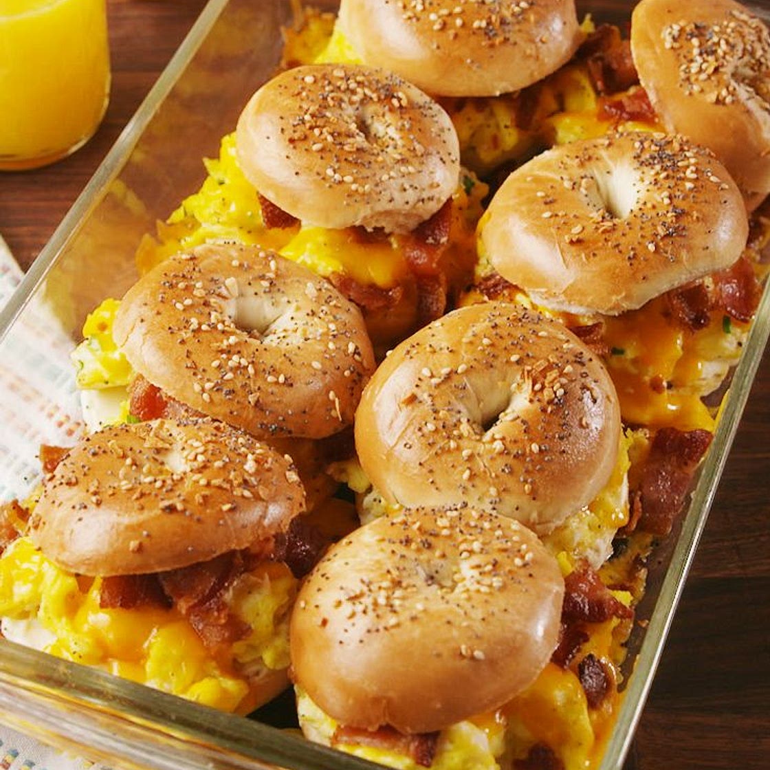 Bagel Breakfast Sliders