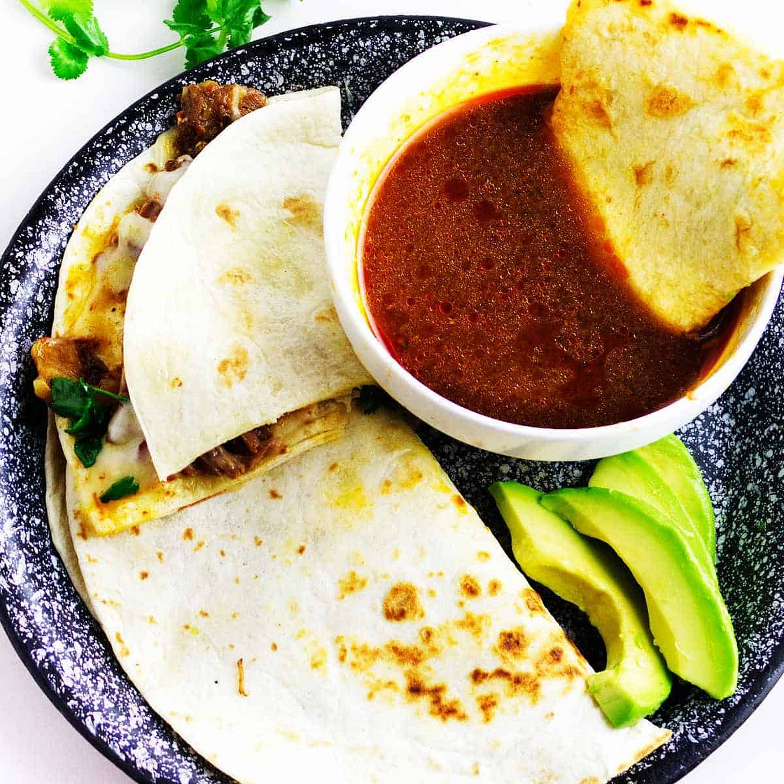 Instant Pot Birria Quesadilla