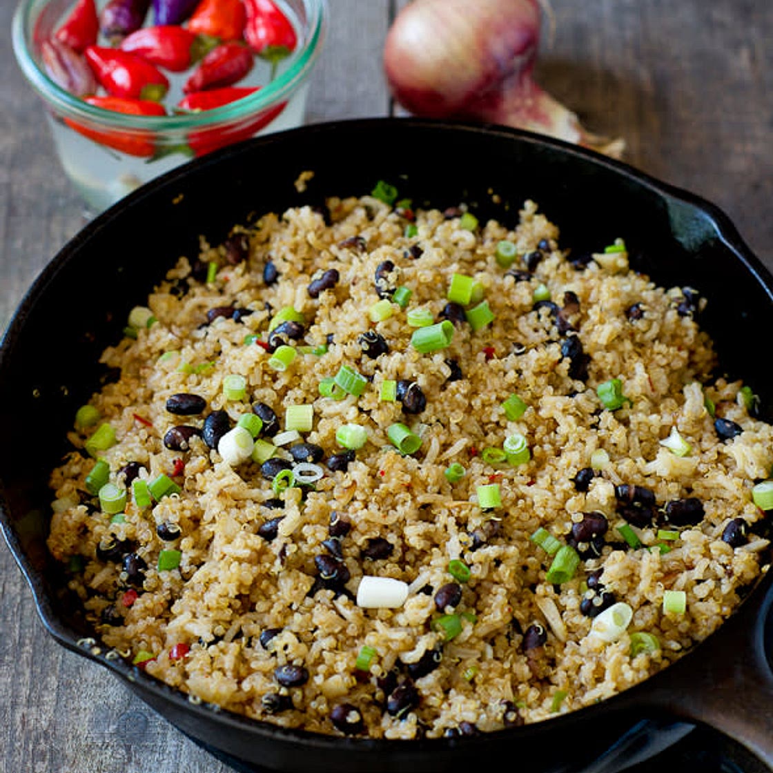 Quinoa and Black Bean Stir-Fry