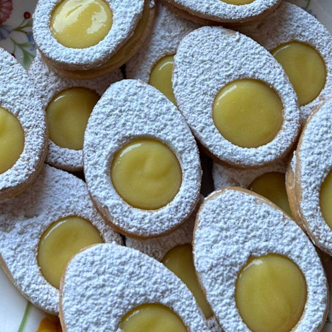 Lemon curd easter cookies 🐣