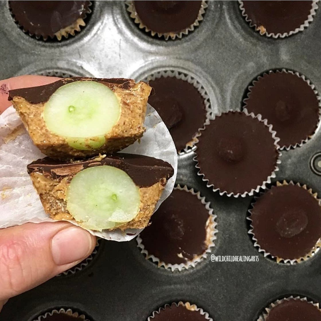 Frozen Fruity Nut Butter Cups