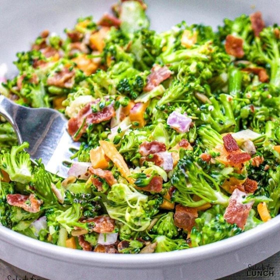 Classic Broccoli Bacon Cheddar Salad Recipe