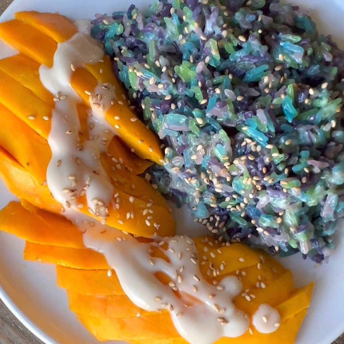 Mango Rainbow Sticky Rice